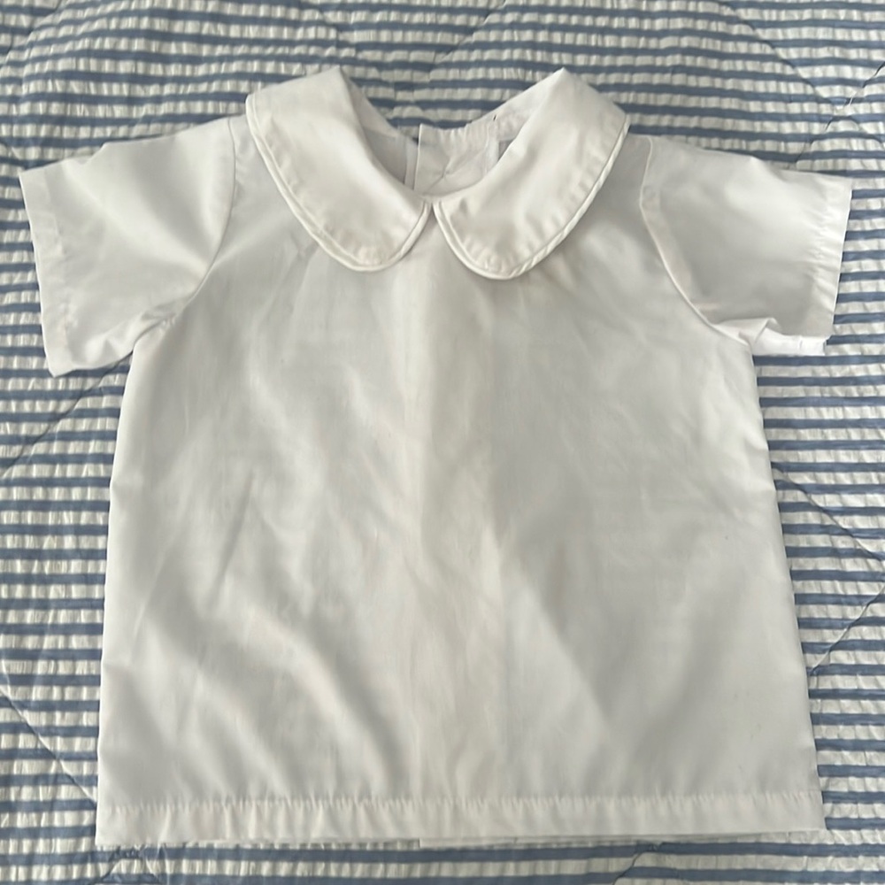 Beaufort Bonnet short sleeved Peter Pan collared shirt: BOY